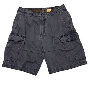 TIMBERLAND Cargo Shorts 32 Brown 100% Cotton Zip Fly EUC